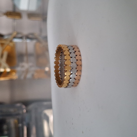 Stainless Steel Three Colors Set of Ring - Picture 7 of 9